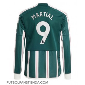 Manchester United Anthony Martial #9 Segunda Equipación 2023-24 Manga Larga